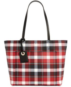 Kate Spade New York Hyde Lane Plaid Riley Small Tote