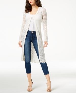 Guess Jane Crochet Duster Cardigan
