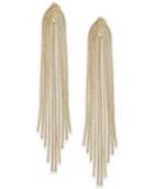 Thalia Sodi Gold-tone Snake Chain Fringe Drop Earrings, Created For Macy's