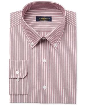 Club Room Men's Estate Classic Fit Stripe Dress Shirt, Created For Macy's