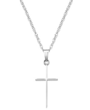 Sterling Silver Necklace, Cross Pendant