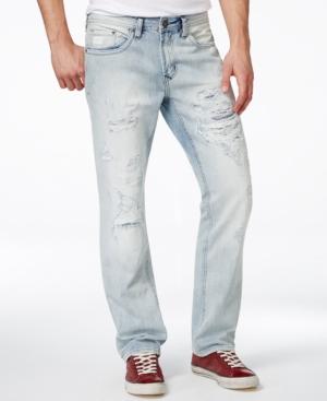 Buffalo David Bitton Men's Six Slim-straight Fit Distressed Jeans