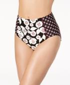 Kate Spade New York Aliso Beach Floral-print High-waist Bikini Bottoms Women's Swimsuit