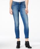 M1858 Paulina Cropped Medium Blue Wash Skinny Jeans