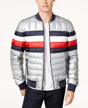 Tommy Hilfiger Men's Quilted Striped Jacket