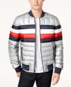 Tommy Hilfiger Men's Quilted Striped Jacket