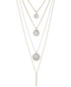 Lucky Brand Two-tone Multi-layer Pendant Necklace