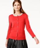 August Silk Beaded-collar Cardigan