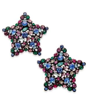 Kate Spade New York Black-tone Crystal Star Stud Earrings