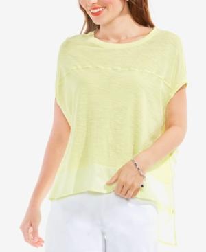 Two By Vince Camuto High-low Contrast Top