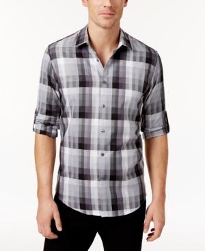 Aflani Men's Owen Plaid Long-sleeve Shirt, Only At Macy's