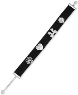 Guess Interchangeable Pin Velvet Choker Necklace