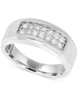 Men's Diamond Ring (1/2 Ct. T.w.) In 10k White Gold