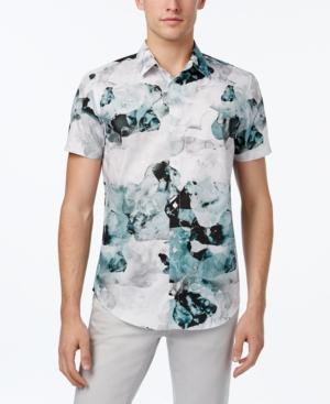 Calvin Klein Men's Watercolor Floral-print Shirt