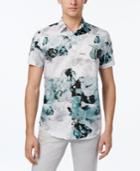 Calvin Klein Men's Watercolor Floral-print Shirt