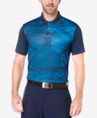 Pga Tour Men's Golf Performance Nature-print Polo