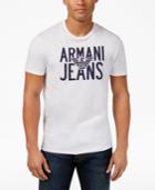 Armani Jeans Men's Eagle Graphic-print Logo T-shirt