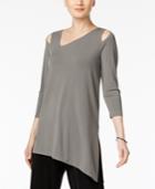 Alfani Cold-shoulder Asymmetrical Top, Created For Macy's