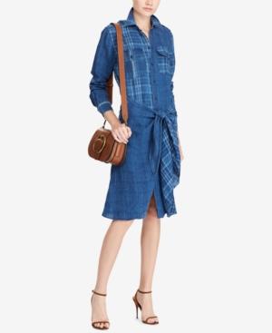 Polo Ralph Lauren Plaid Linen Shirtdress
