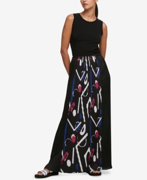 Dkny Pleated Maxi Dress, Created For Macy's