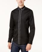Armani Exchange Men's Slim-fit Beaded Bolt Shirt