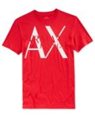 Armani Exchange Men's Transparent Logo Graphic-print T-shirt