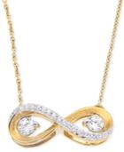 Wrapped In Love Diamond Infinity Pendant Necklace (1/3 Ct. T.w.) In 14k Gold