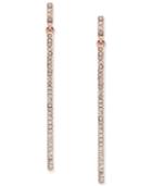 Inc International Concepts Rose Gold-tone Pave Stick Linear Drop Earrings, Only At Macy's
