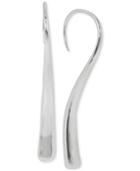 Robert Lee Morris Soho Silver-tone Blue Stone Stick Earrings