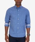 Nautica Men's Slim-fit Plaid Wrinkle-resistant Shirt