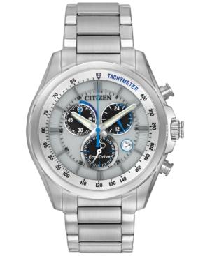 Citizen Men's Chronograph Eco-drive Stainless Steel Bracelet Watch 43mm At2130-59a