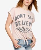 Lucky Brand Tie-front Graphic T-shirt