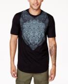 Sean John Men's Lion Rhinestone Graphic-print T-shirt