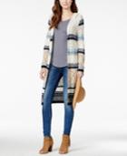 American Rag Mixed-knit Hooded Duster Sweater, Only At Macy's