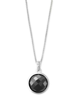 Effy Hematite (12mm) Pendant Necklace In Sterling Silver