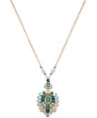 I.n.c. Gold-tone Multi-stone 33 Pendant Necklace, Created For Macy's