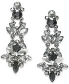 I.n.c. Hematite-tone Crystal Drop Earrings, Created For Macy's