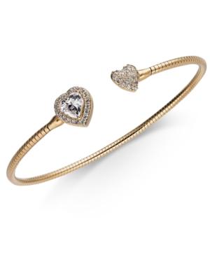 Danori Crystal Heart Cuff Bracelet, Created For Macy's