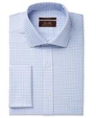 Tasso Elba Men's Classic Fit Non-iron Herringbone French Cuff Dress Shirt, Only At Macy's