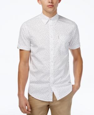 Ben Sherman Men's Slim-fit Triangle Print Shirt