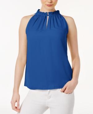 Kensie Luxury High-neck Crepe Top