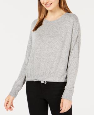 Ultra Flirt Juniors' Tie-front Sweatshirt