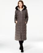 Calvin Klein Faux-fur-trim Hooded Down Maxi Coat