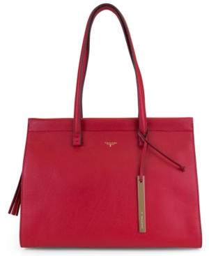 T Tahari Sienna Pebble Leather Tote