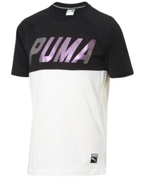 Puma Men's Metallic Logo Cotton T-shirt