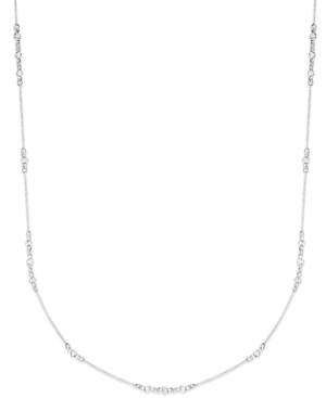 Inc International Concepts Silver-tone Crystal Rope Necklace, Only At Macy's