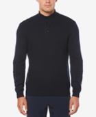 Perry Ellis Men's Button Collar Sweater