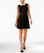 Betsey Johnson Embellished-collar Lace A-line Dress