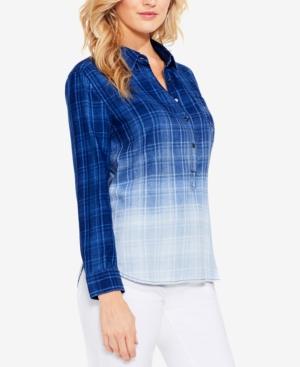 Vince Camuto Cotton Dip-dyed Button-down