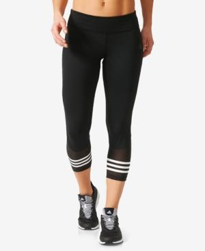 Adidas Climalite Mesh-trimmed Cropped Leggings